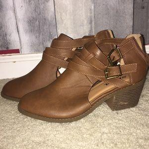 Brown booties